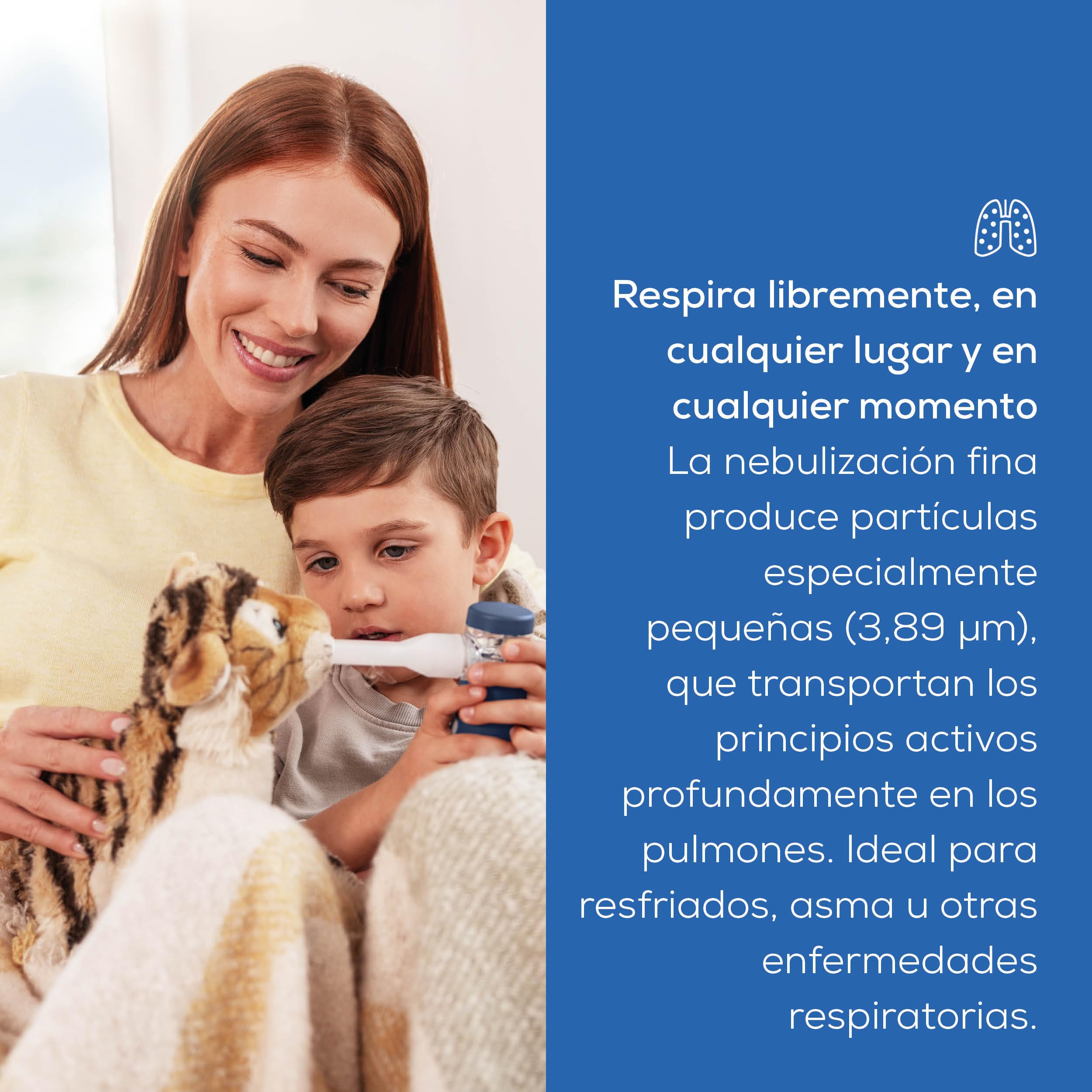 Beurer IH 49 Nebulizador Portátil Inhalador para Niños y Adultos, Resfriados, Asma, Batería Recargable