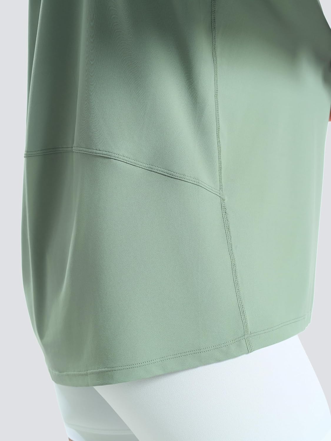 JOYSPELS Ice Silk Boat Neck Long Sleeve Workout Tops for Women Loose Fit Athletic Running Gym Yoga Shirts - Image 5