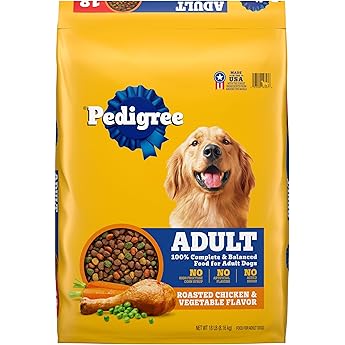 Pedigree Complete Nutrition Adult Dry Dog Food, Roasted Chicken & Vegetable Flavor, 30 lb. Bag