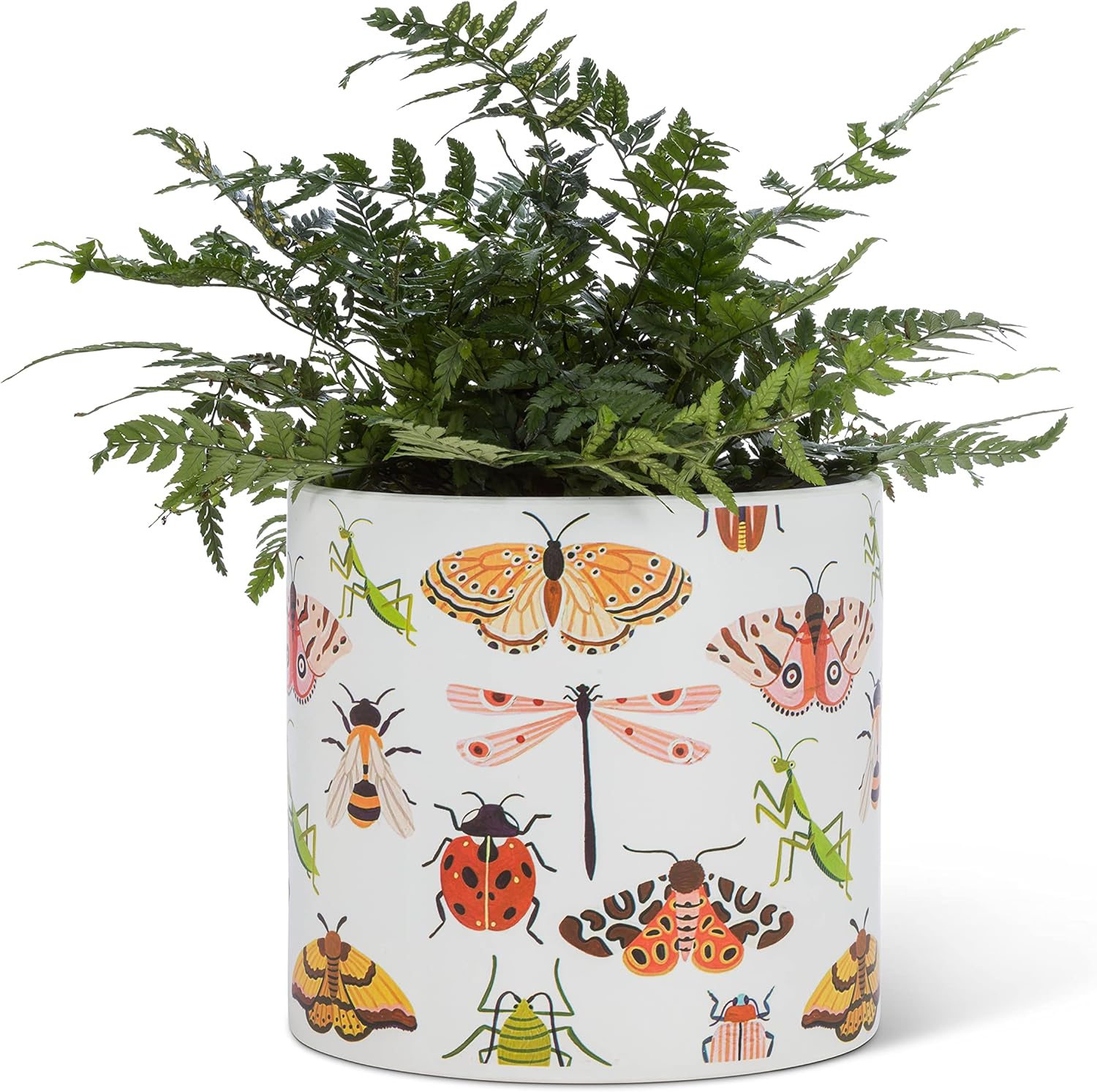 Abbott Collection Large Allover Bugs Planter-6.5" D