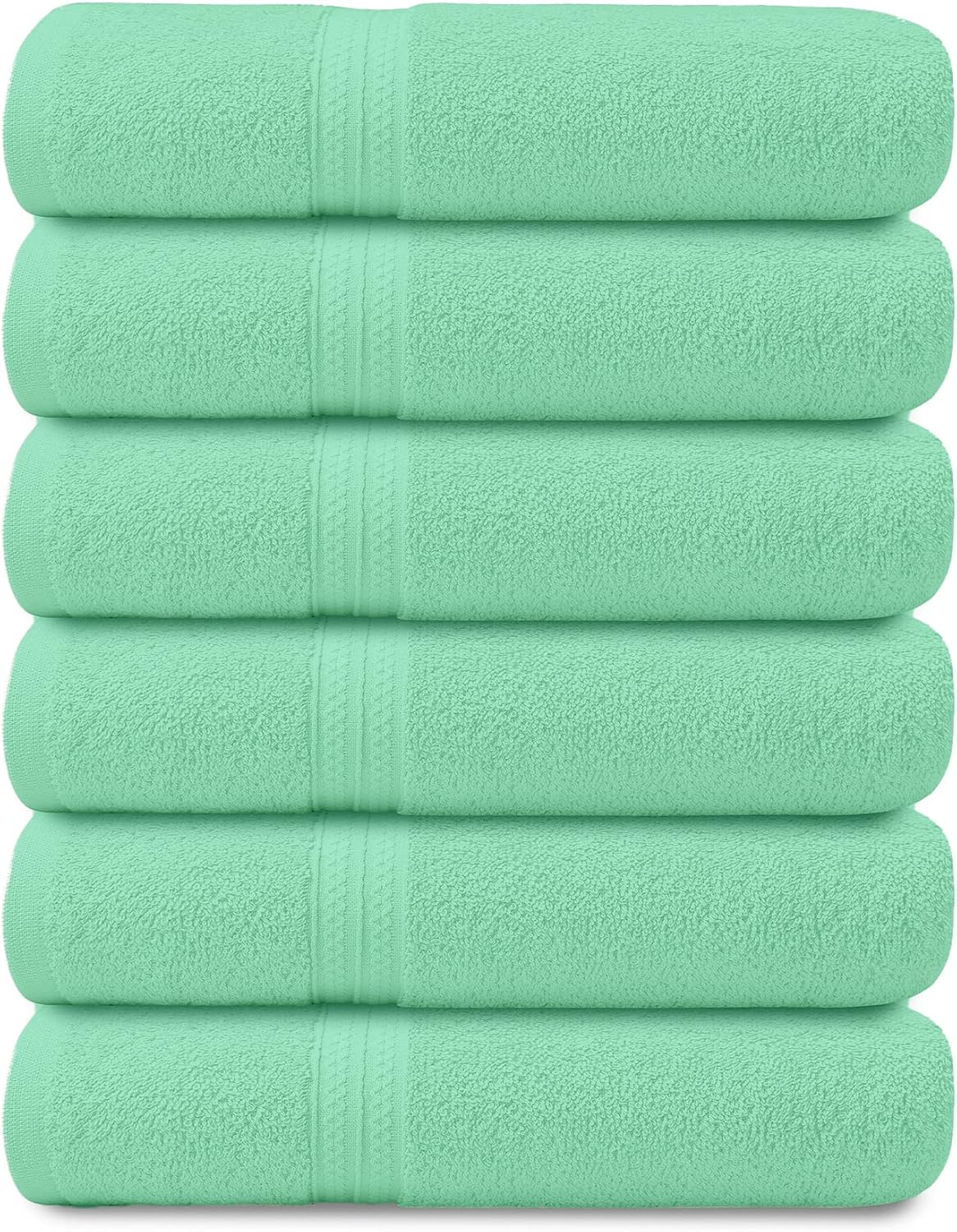 Onyx Linen Bath Towel Teal 22x44, 100% Pure Cotton Bath Towels in Pack of 6, Luxury Teal Bath Towels, Spa & Gym Towels for Bathroom for Daily Use, Bath Towel - 22x44 : Everything Else