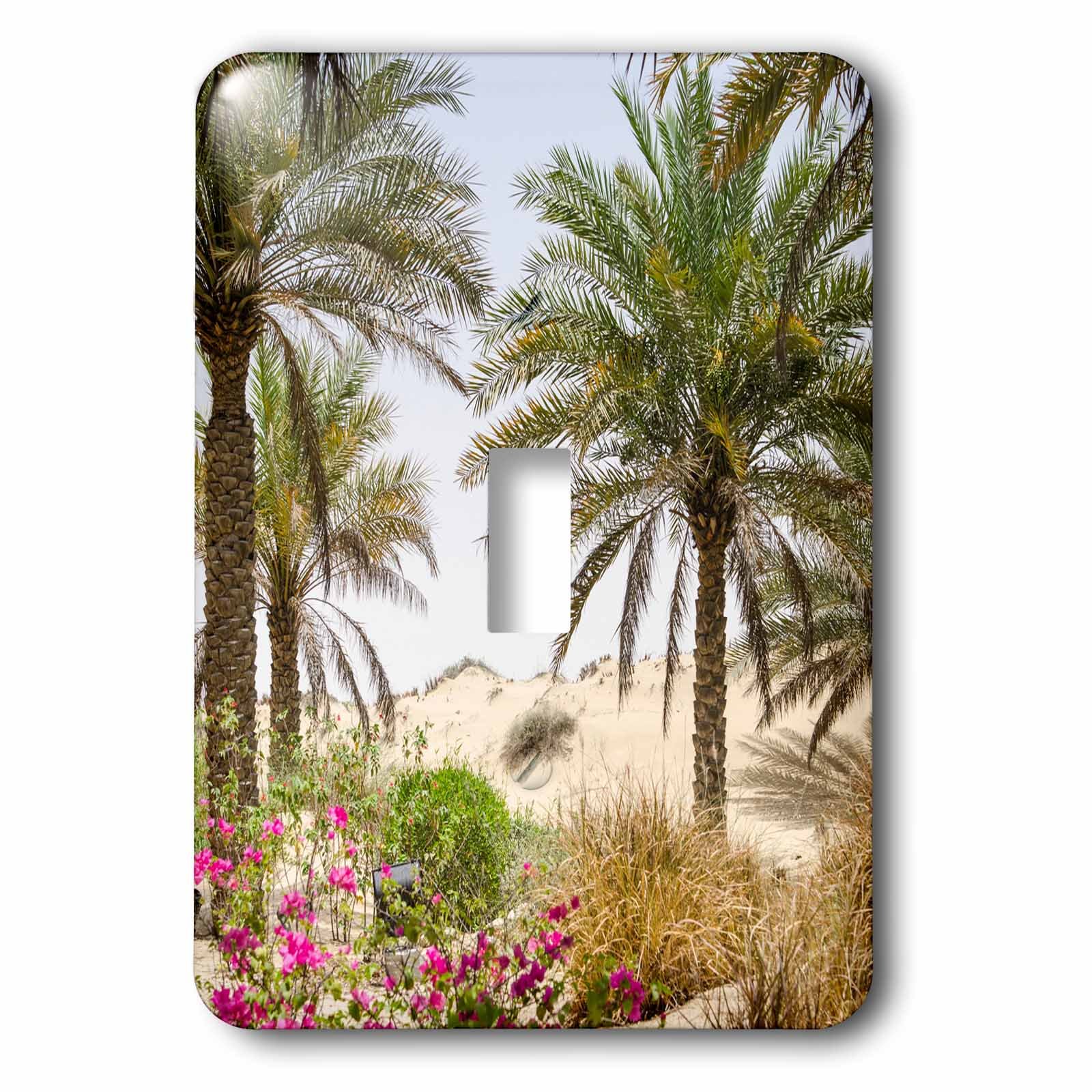 Interrupteur à bascule unique pour remplacer une plaque murale blanche par un motif Dubai