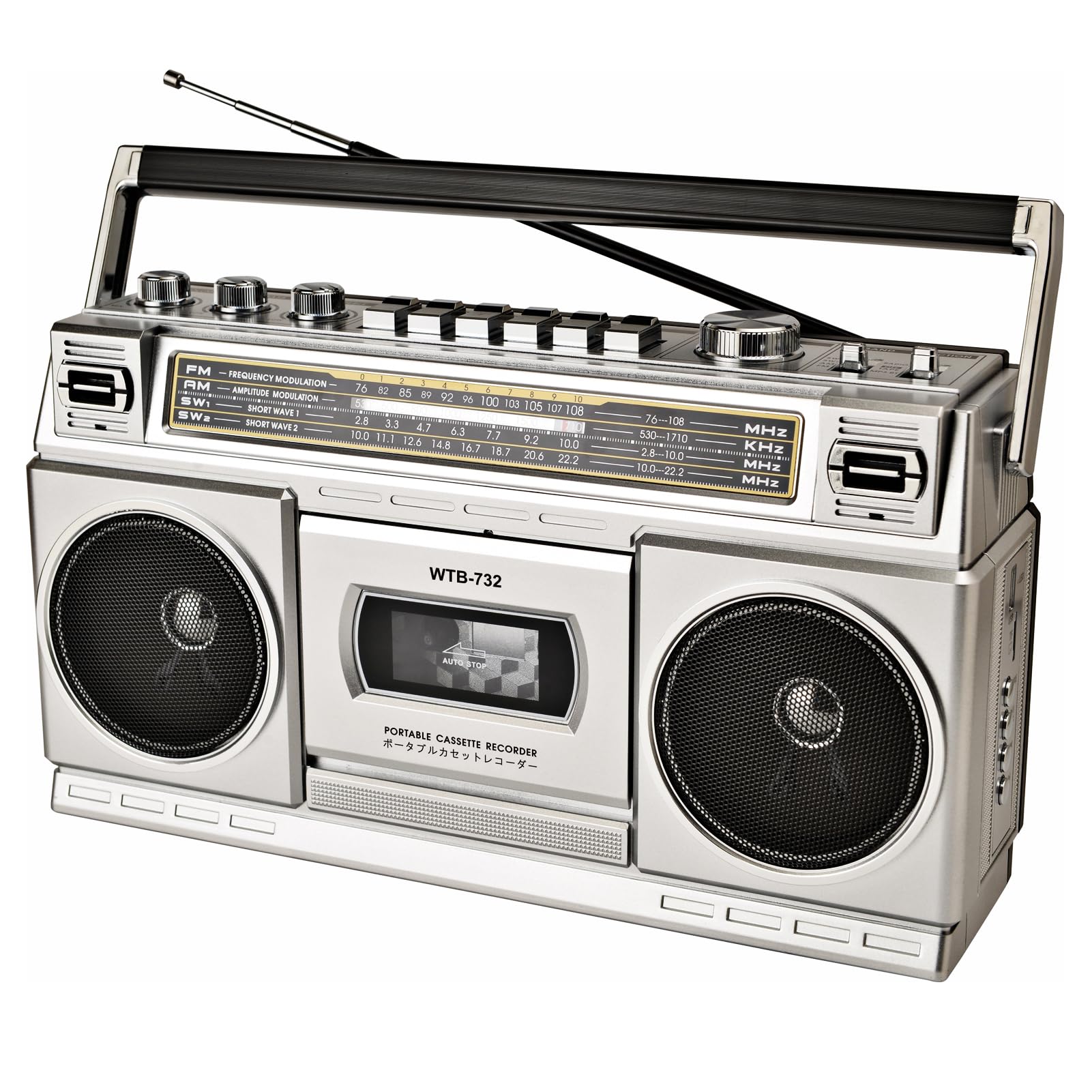 Amazon.co.jp: ラジカセ レトロ 80年代スタイル カセットプレーヤー