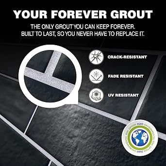 The Tile Doctor Starlike EVO - Litokol Epoxy Grout for Tile in Pools, Spas, Kitchens, Bathrooms - Floor or Wall Tile -Interior or Exterior Use- 120 Grigio Piombo Classic Collection 2.5 kg - 5.5 lbs
