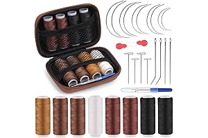 Fedmut Professional Hair Needle and Thread Kit for Hair Extensions