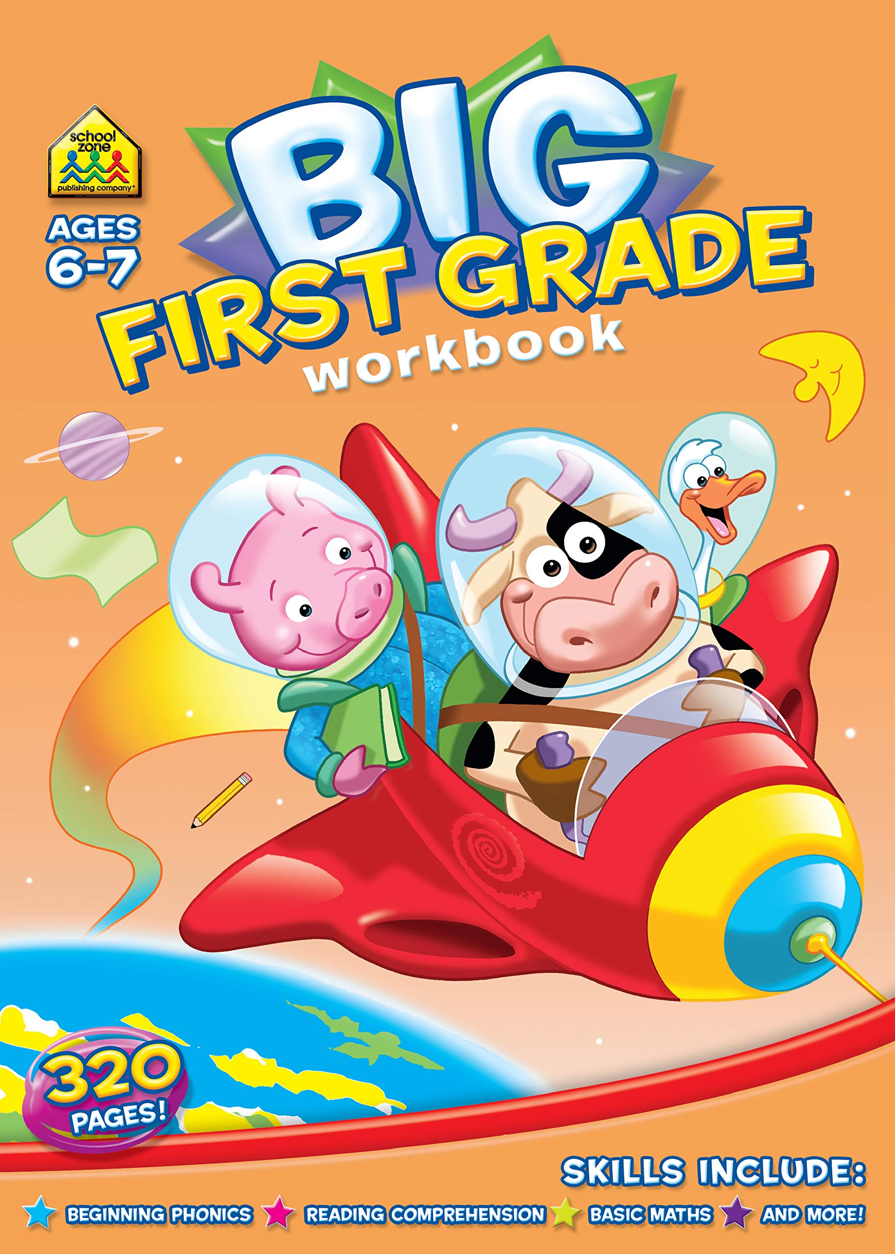 Activity Book : Big First Grade Activity Workbook Ages 6-7, 1st Grade,