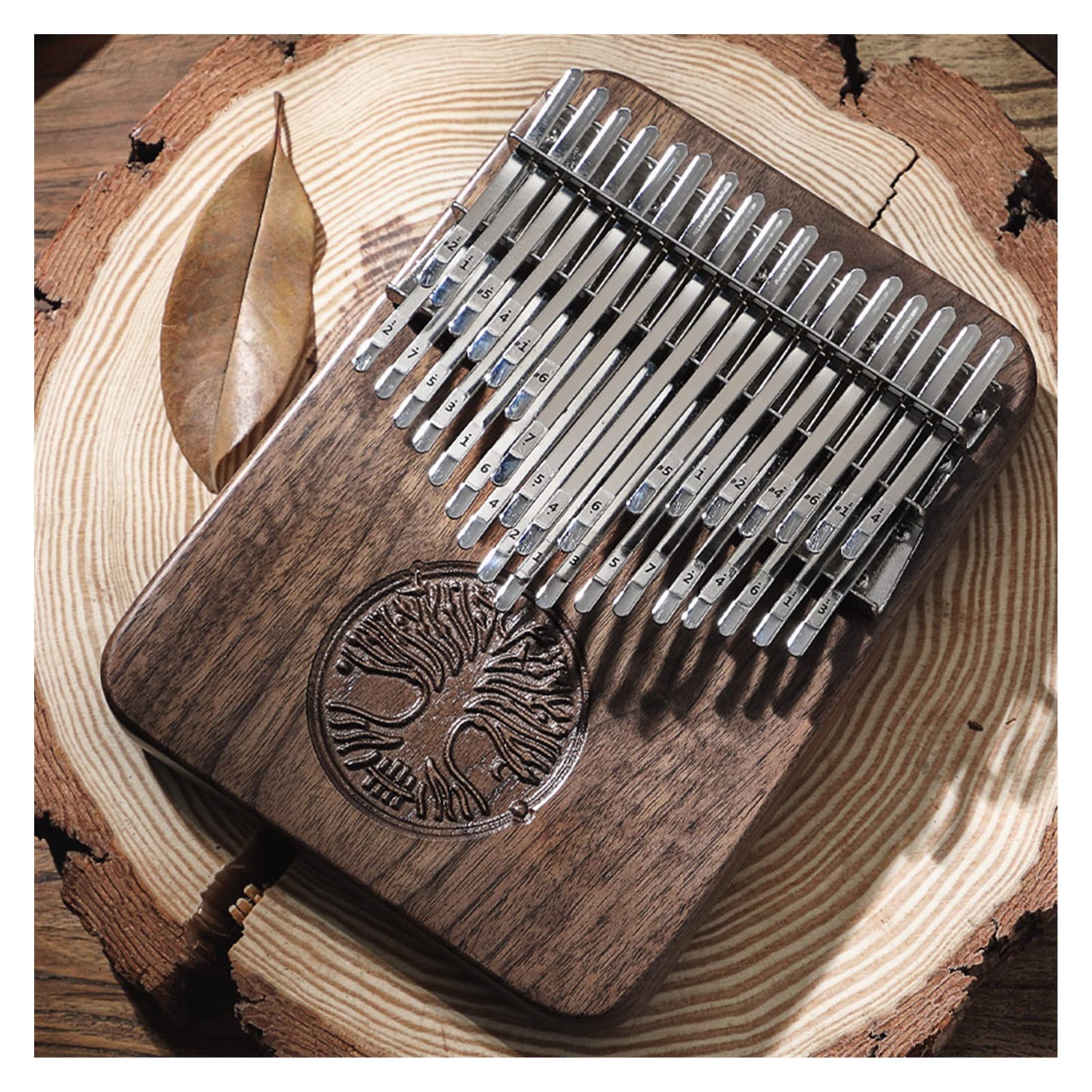 alumno Kalimba Instrumento De Percusión para Principiantes De Piano De Dedo Kalimba De 34 Tonos
