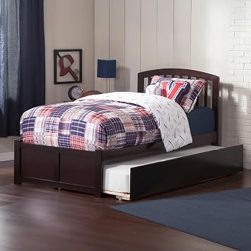 AFI, Richmond Twin Platform Bed with Footboard & Twin Trundle, Espresso