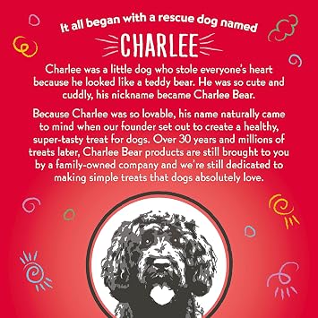 Charlee Bear Crunchy Dog Training Treats, 8oz 2-Pack | Turkey Sweet Potato Cranberry Low Calorie 3 cal, Grain Free, Natural Mini Treats, For Puppies Small Medium Large Dogs