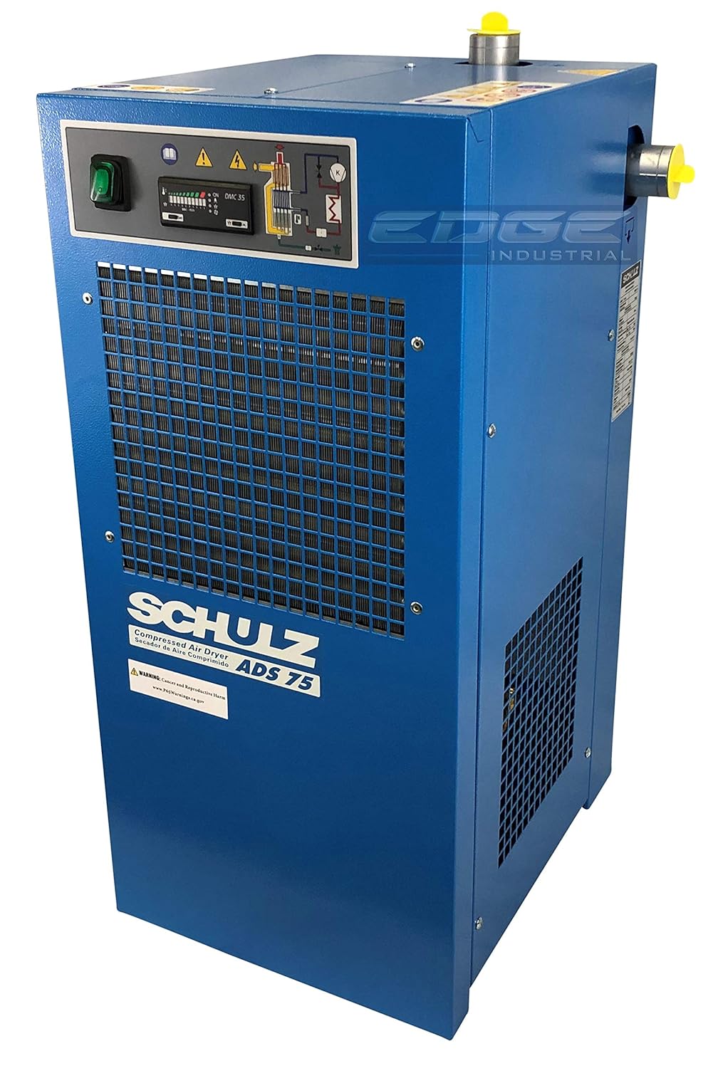 SCHULZ REFRIGERATED AIR DRYER FOR AIR COMPRESSOR, COMPRESSED AIR SYSTEMS, 75 CFM, GOOD FOR 15HP & 20HP COMPRESSORS (WITH PRE-FILTERS)