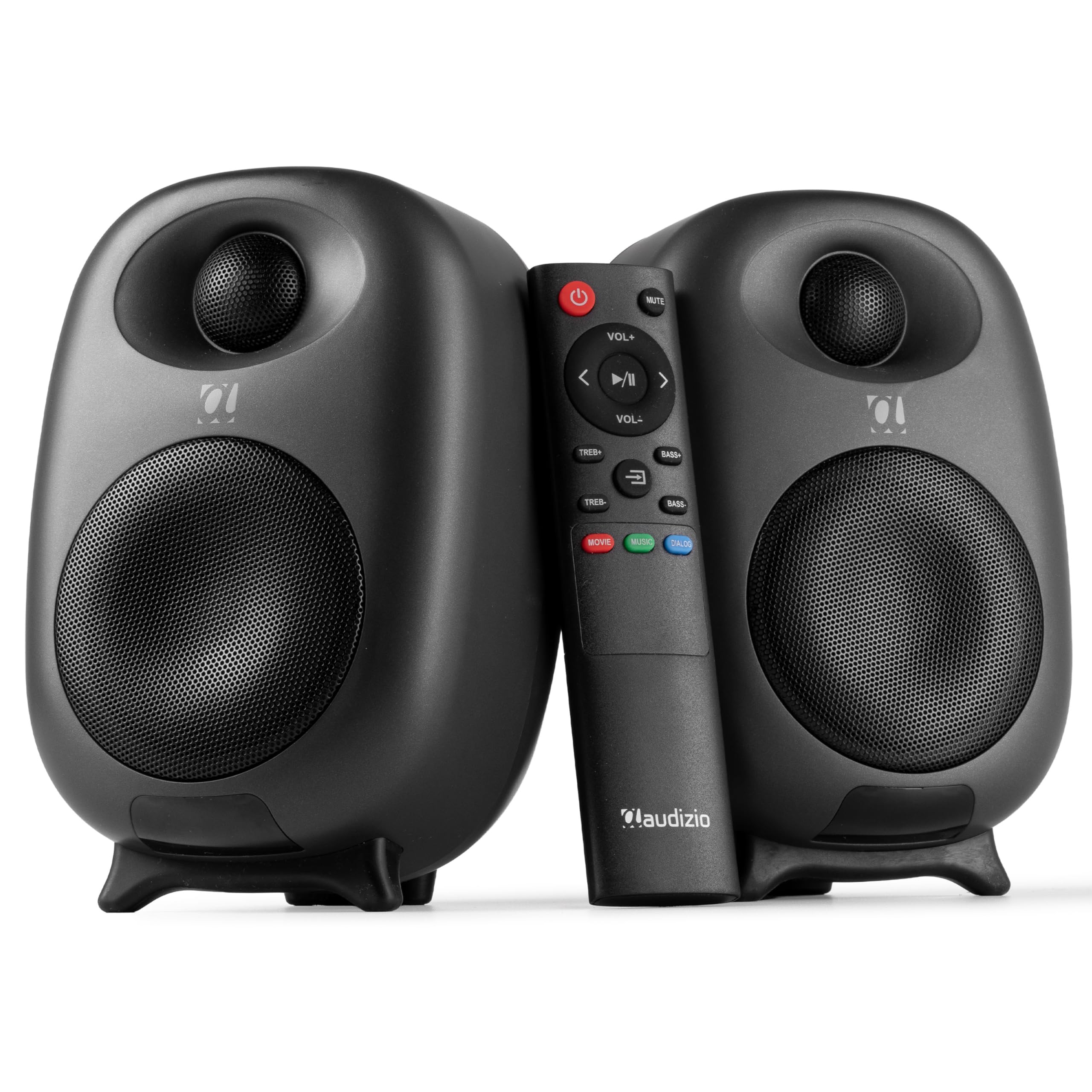 Audizio RS60 Enceintes HiFi Bibliothèque 120 W Noir Actives/Passives BT sans Fil RCA AUX
