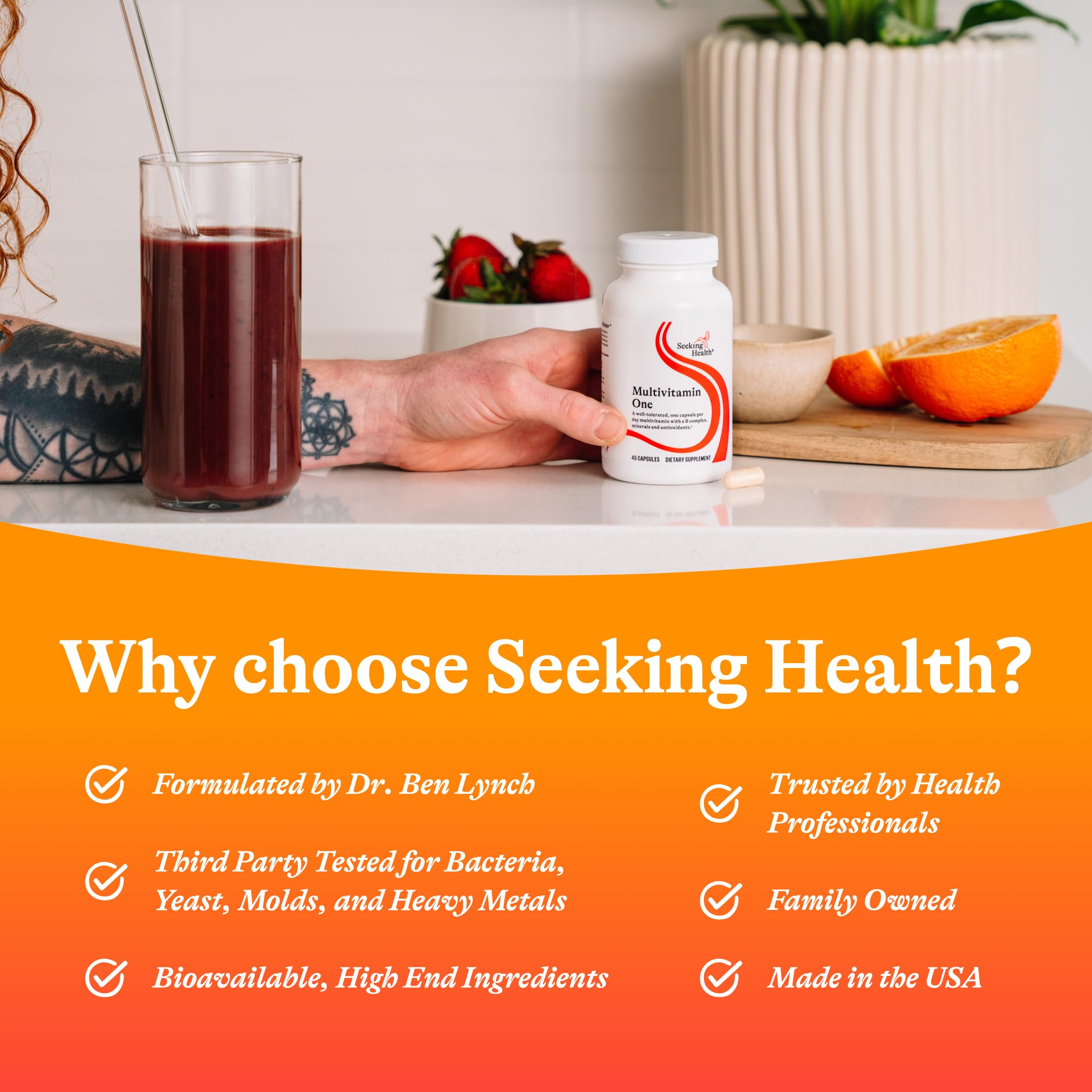Seeking Health Multivitamin One, Includes Zinc, 45 Capsules — Amazon image 6