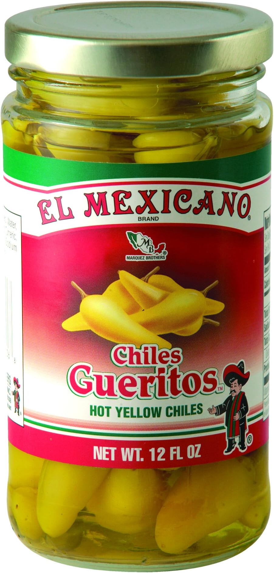 El Mexicano Chiles Guertos 12 oz