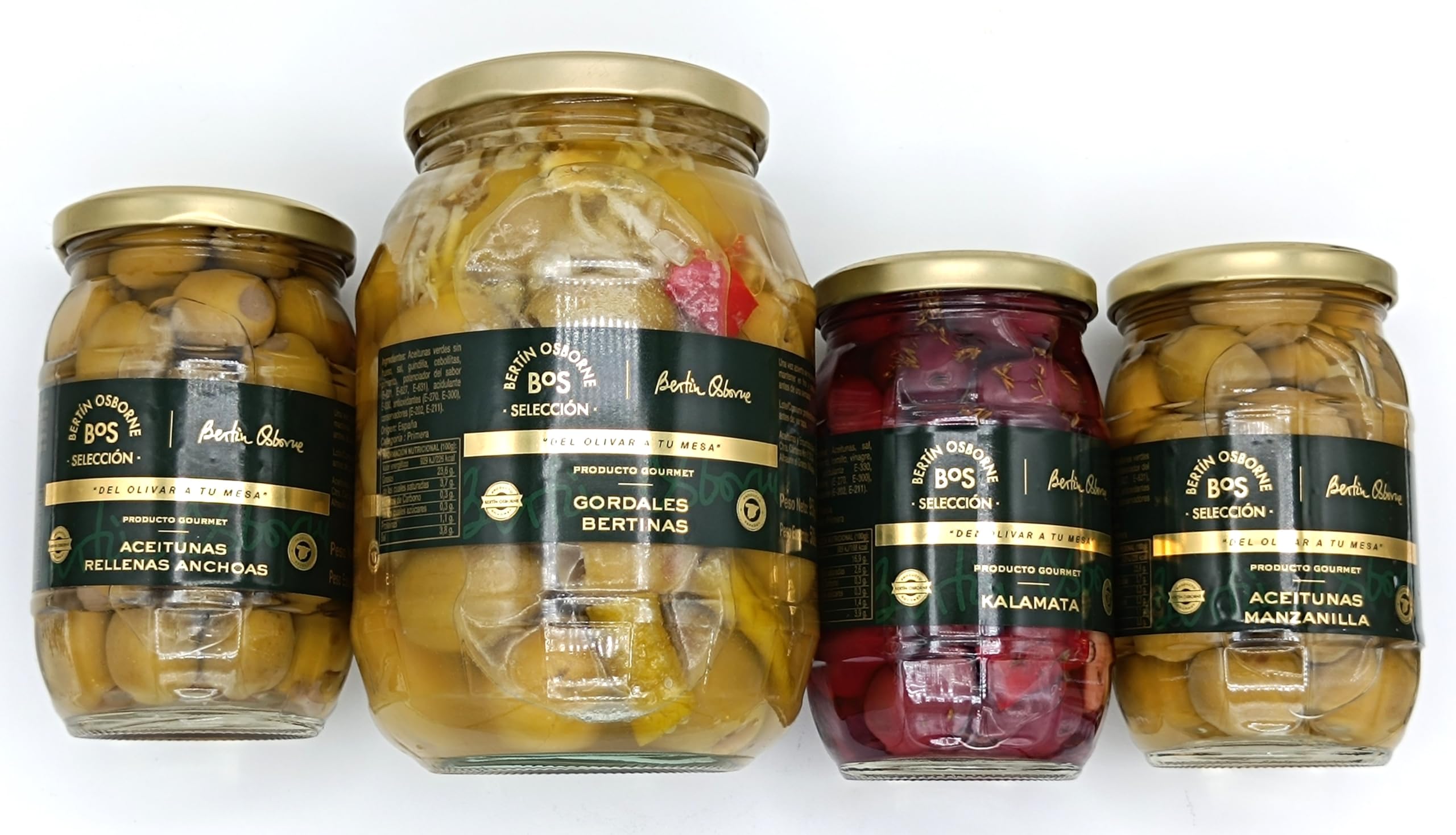 BOS Bertín Osborne Selección, Lote 4 Variedades De Aceitunas