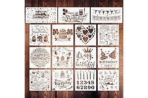 15 Elegant Birthday Template Stencils for Aesthetic Cakes and Crafts
