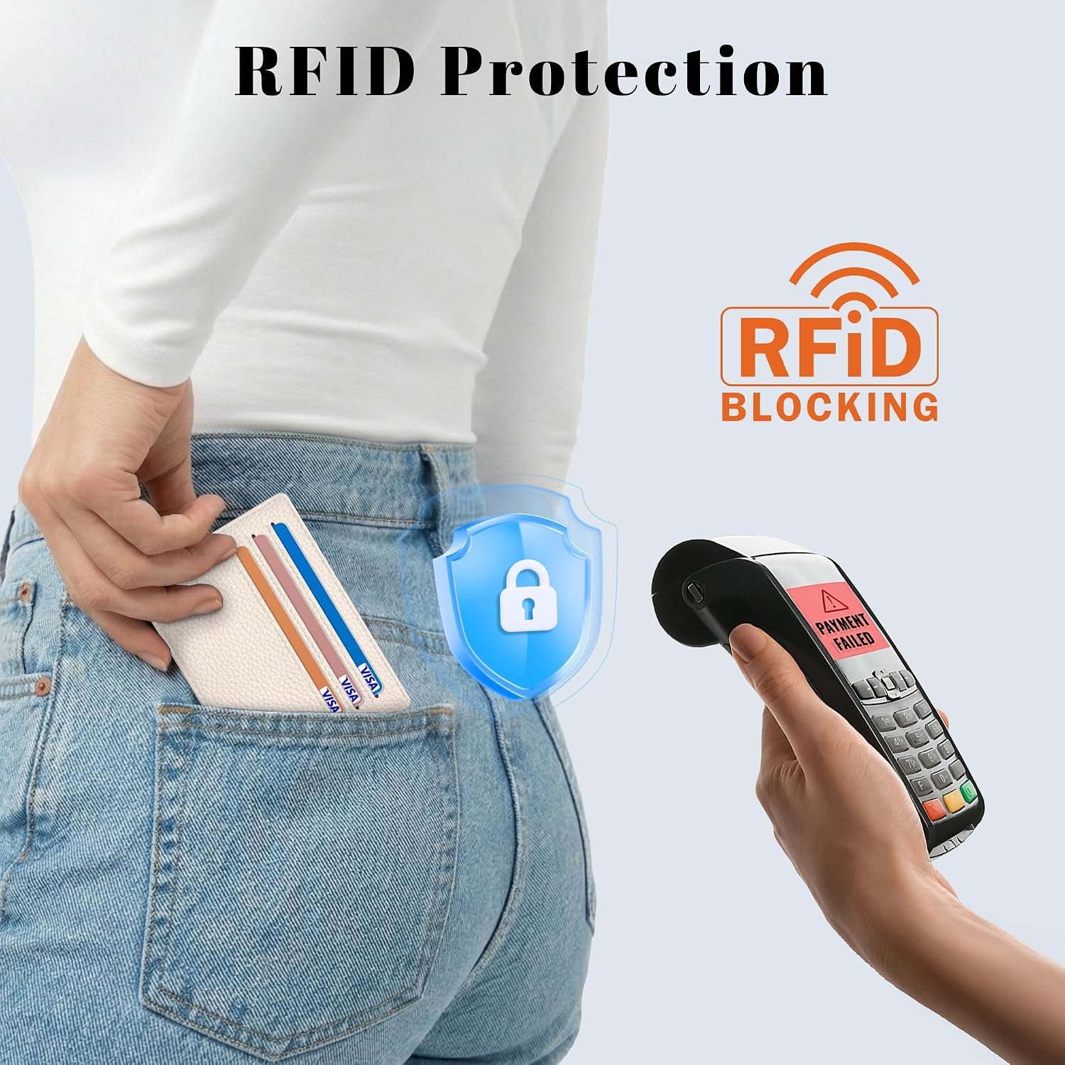 Airkit Small Slim ID Case, Womens Credit Card Holder Wallet, RFID Sleeve image 4