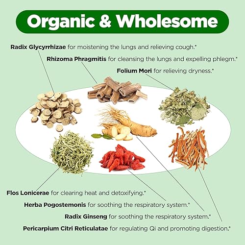 Miniatura 4 de Aromlife Té de desintoxicación pulmonar, para fumadores, desintoxicación y limpieza pulmonar, bolsas de té de hierbas, Flos Lonicerae, Radix