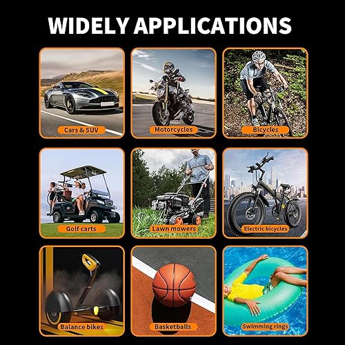 Miniatura 4 de Inflador de neumáticos, compresor de aire portátil, compresor de aire portátil de 150 PSI con medidor de presión preciso, inflado de bicicleta