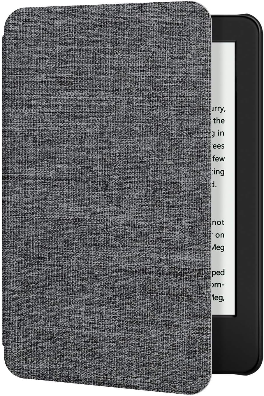 Ayotu Fabric Case for Kindle 10th Gen 2019 Released - Thinnest Lightest Smart Cover with Auto Wake/Sleep, Support Back Cover adsorption (Not Fit Kindle Paperwhite 2018 or Kindle 2022), Grey