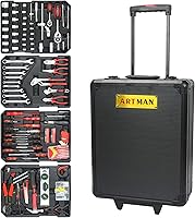 Vista 5 de 899 piezas Juego de Caja de Herramientas con Ruedas y Cerradura, Juego de Cajas de Herramientas con Carro, 4 Capas de Juegos de Herramientas, 90