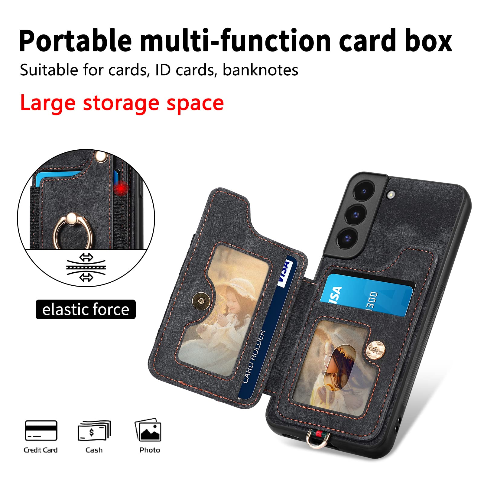 スマホアクセサリー Samsung S22 5G 256GB Amazon.com: WeLoveCase for Samsung Galaxy S22 Wallet Case with