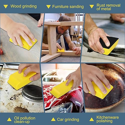 Miniatura 5 de Bloques de lijado para carrocería automática, bloques de lijado automático, bloque de lijado de carrocería de auto, tacos para lijar auto Sustituye