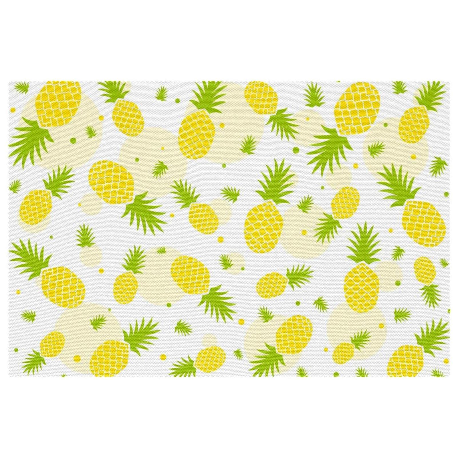 Set de table ananas protège table résistant chaleur et taches