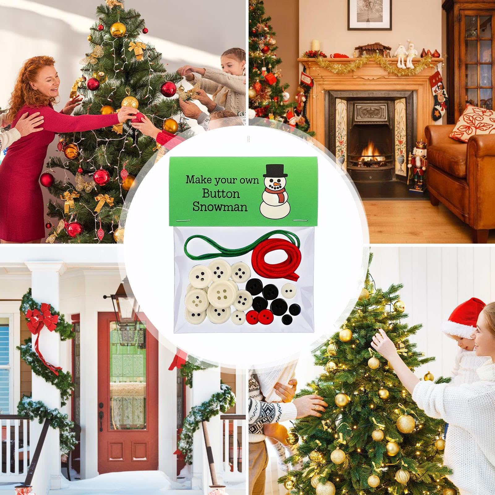 Kit Decorazioni Pupazzo Neve Decorazioni albero Natale atmosfera