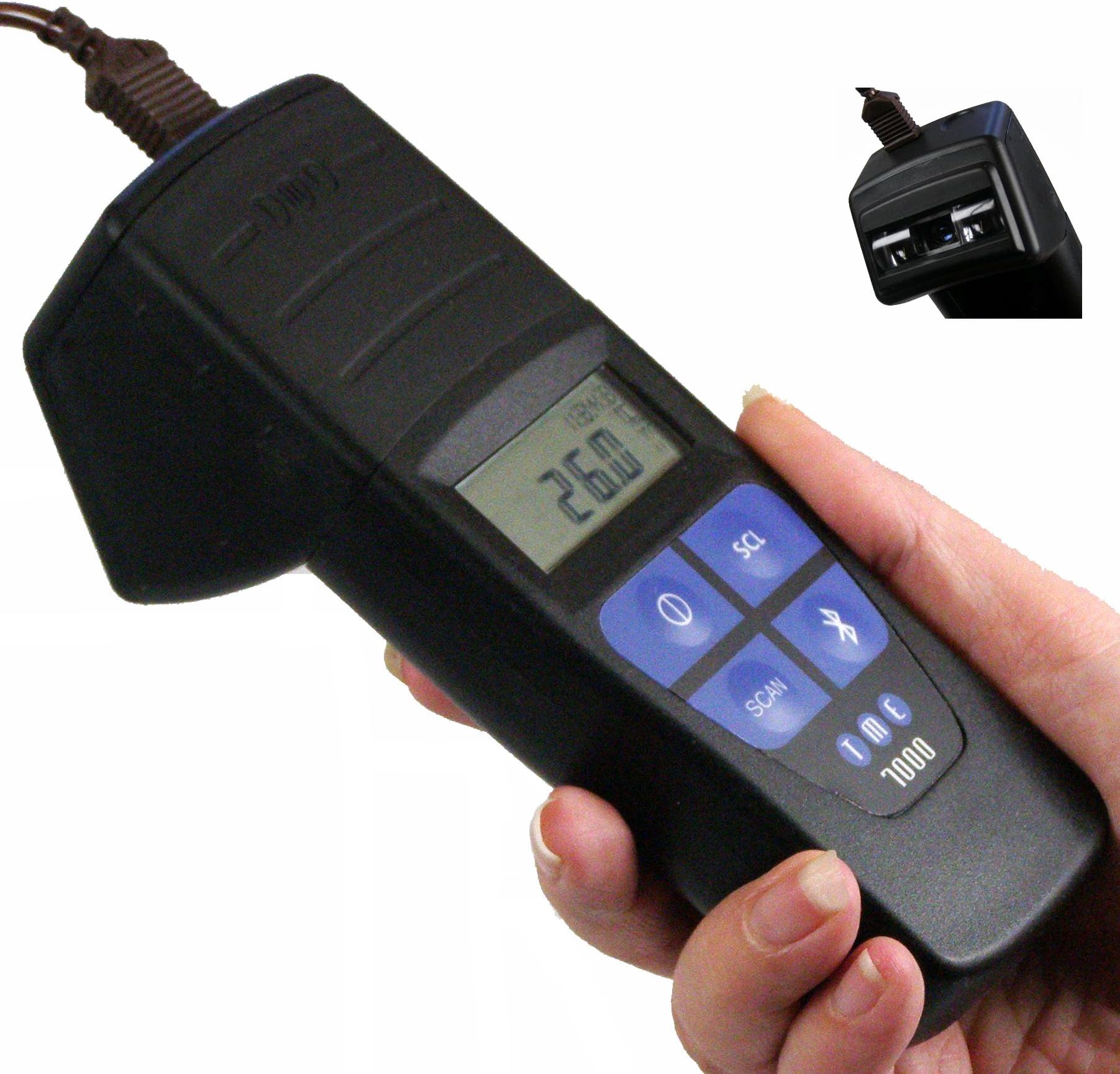 TME MM7000 ThermoBarScan Digital Thermometer, Barcode Reader, Professional Range, Black