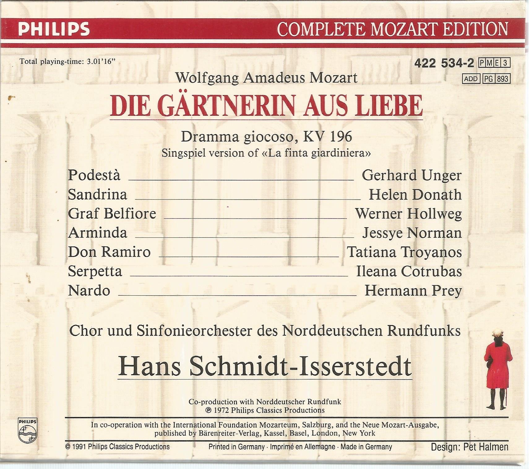 Mozart, Vol.34 - Die Gärtnerin aus Liebe