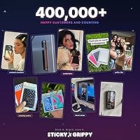 Vista 7 de Soporte de teléfono StickyGrippy con ventosa, accesorio adhesivo de silicona para teléfono para iPhone y Android, juguete antiestrés de espejo