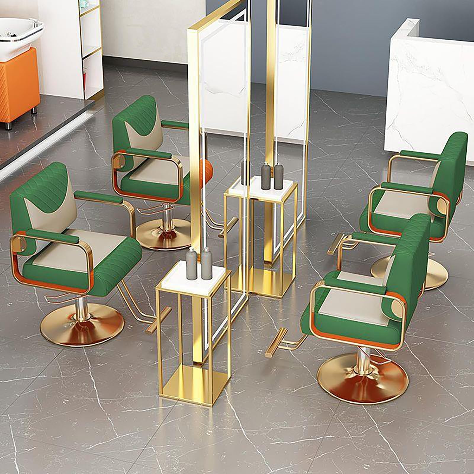 Fotel fryzjerski dla stylisty fryzur, profesjonalny hydrauliczny fotel fryzjerski z szeroką poduszką, fotel do stylizacji, wyposażenie salonu kosmetycznego i spa,B