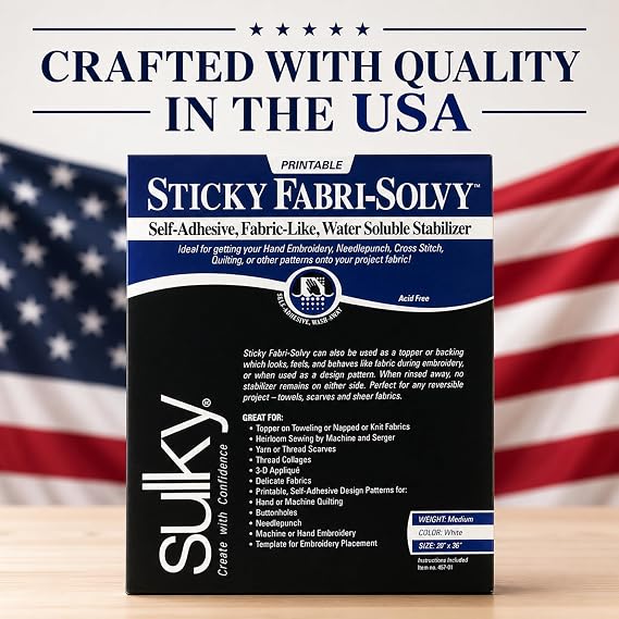 Sulky Sticky Fabri-Solvy Stabilizer 20X36