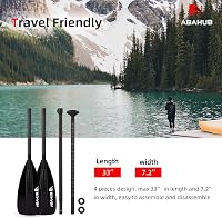 Abahub 4 részes Karbon SUP/Kajak Evező - 2 az 1-ben Állítható Paddleboard Lapát, Könnyű Szénszálas Nyéllel, Kezdőknek és Haladóknak 6