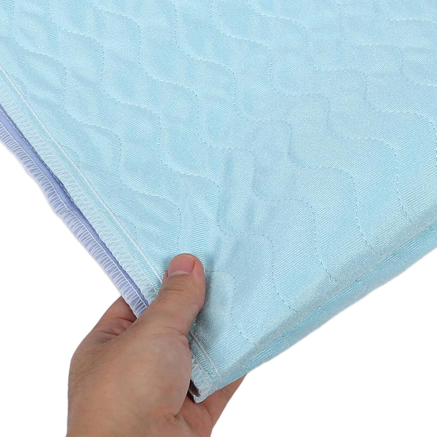 Washable Bed Pad with Handles for Incontinence Reusable Absorbent Underpad Mattress Protector Soft Comfortable Liquid Barrier for Elderly Adults