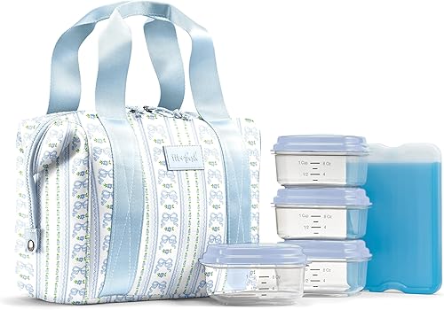Miniatura 11 de Fit & Fresh Remi - Lonchera de neopreno para mujer, kit de preparación de comidas con recipientes y bolsa de hielo XL, material autoaislante similar