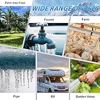 Vista 9 de HEATIT 5JHSF 3 pies Premium cable de calefacción para tubería de agua, preensamblado y autoregulable para la máxima protección contra congelación