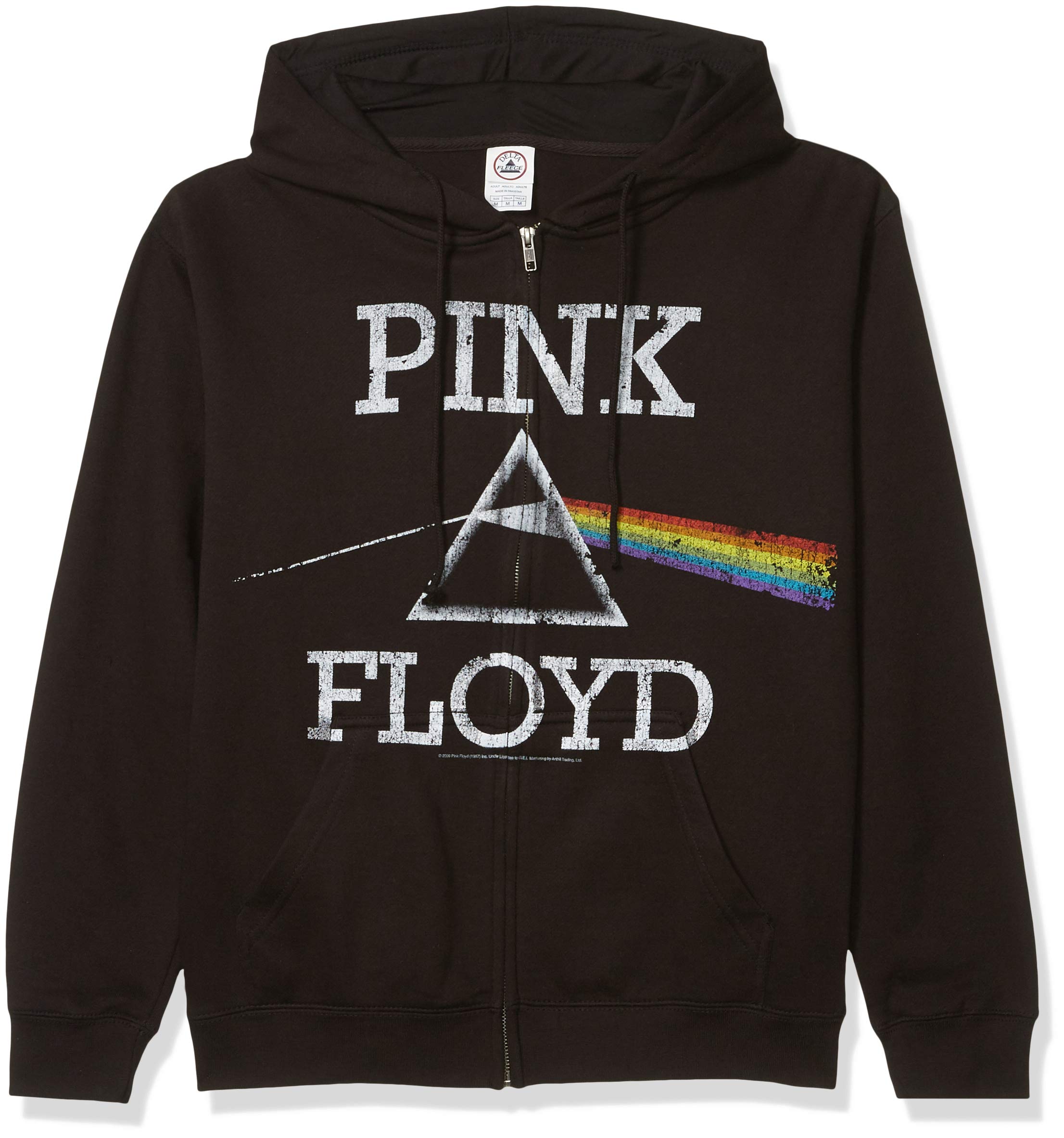 Sweat zippé Pink Floyd hoodie rock vintage Dark Side noir à capuche