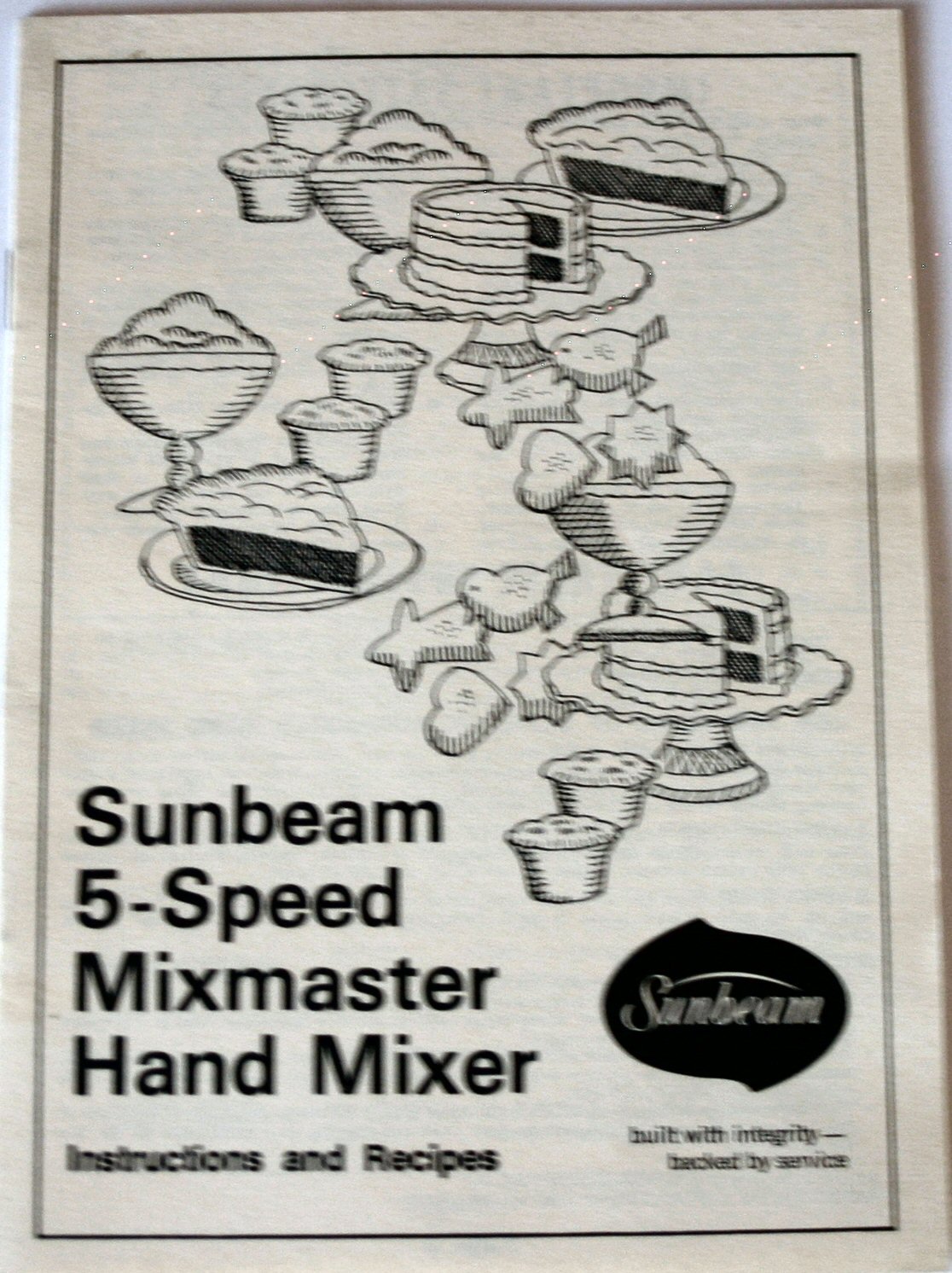 Sunbeam 5Speed Mixmaster Hand Mixer, Instructions and Recipes Sunbeam
