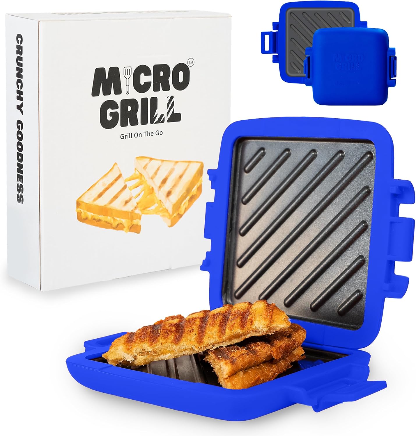 Munchy – Grilled Cheese Toastie Maker & Panini Press – Travel Sandwich Maker (Blue) Munchy – Grilled Cheese Toastie Maker & Panini Press – Travel Sandwich Maker (Blue)