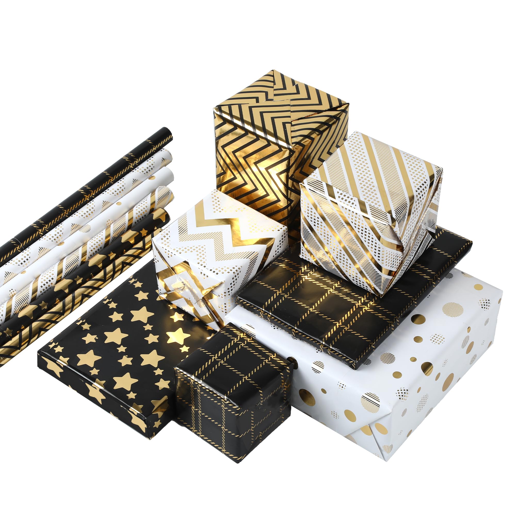 Kartos - Confezione Da 5 Fogli Di Carta Da Regalo Kartos Fantasia NATALIZIA Addobbi - 18-9105 - Villa Varese