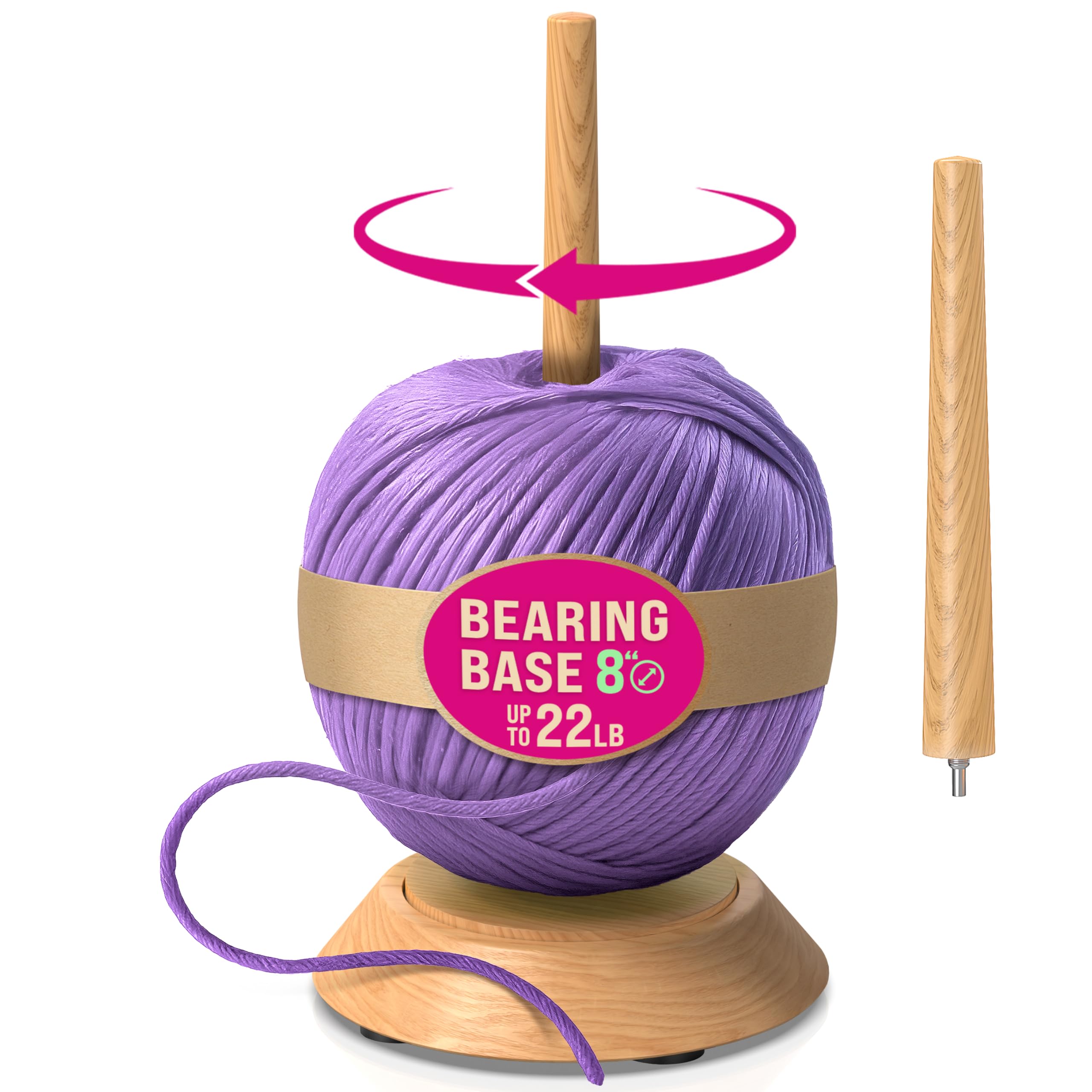 Amazon.com: BARVA Yarn Holder Set 22 Lb Capacity for Chunky Yarn w