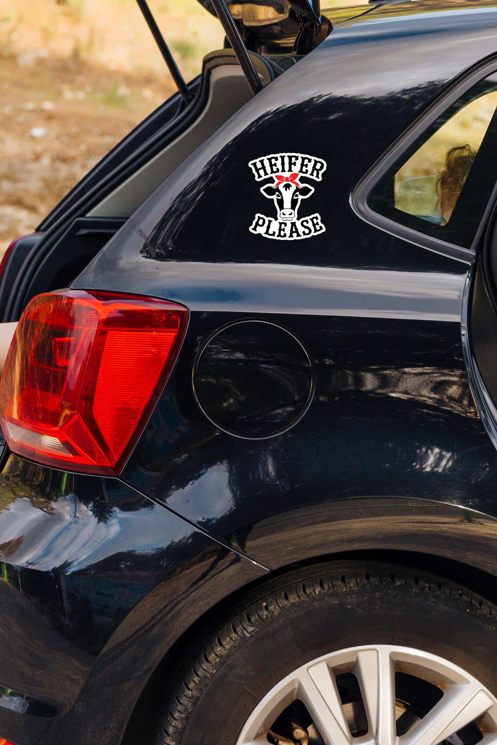 2 Pack Heifer Please Cow Calf Girl Vinyl Sticker Decal - 5 Inches - Funny Cute Cool Waterproof — view 6