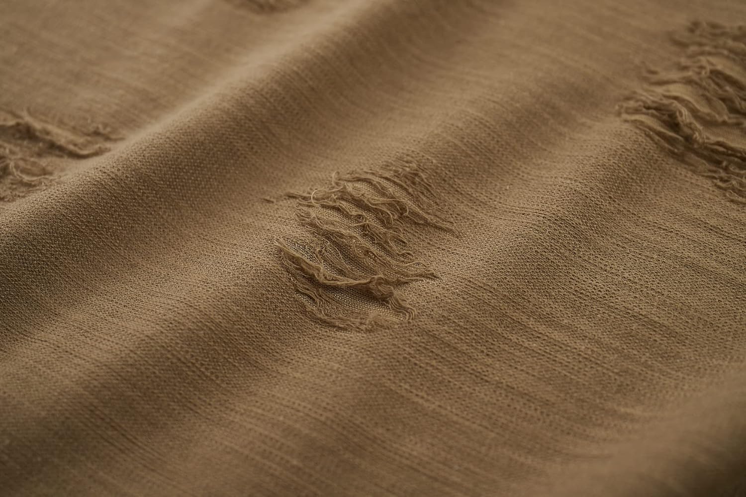 KLIEGOU Men's Slub Cotton Longline T-Shirt | 100% Textured Cotton Tee | Curved Hem | Crew Neck Casual Shirt | Pre-Shrunk - Image 7