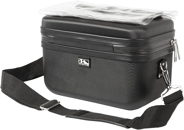 M-Wave Unisex Adult Utrecht HC Handlebar Hardcase - black, 26x16x19 cm
