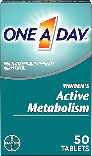 Tabletas multivitamínicas completas para activar el metabolismo One-A-Day para mujeres, 50 unidades