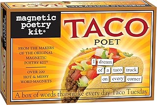 Magnetic Poetry - Taco Poet Kit - Words for Refrigerator - Write Poems and Letters on The Fridge - Made in The USA