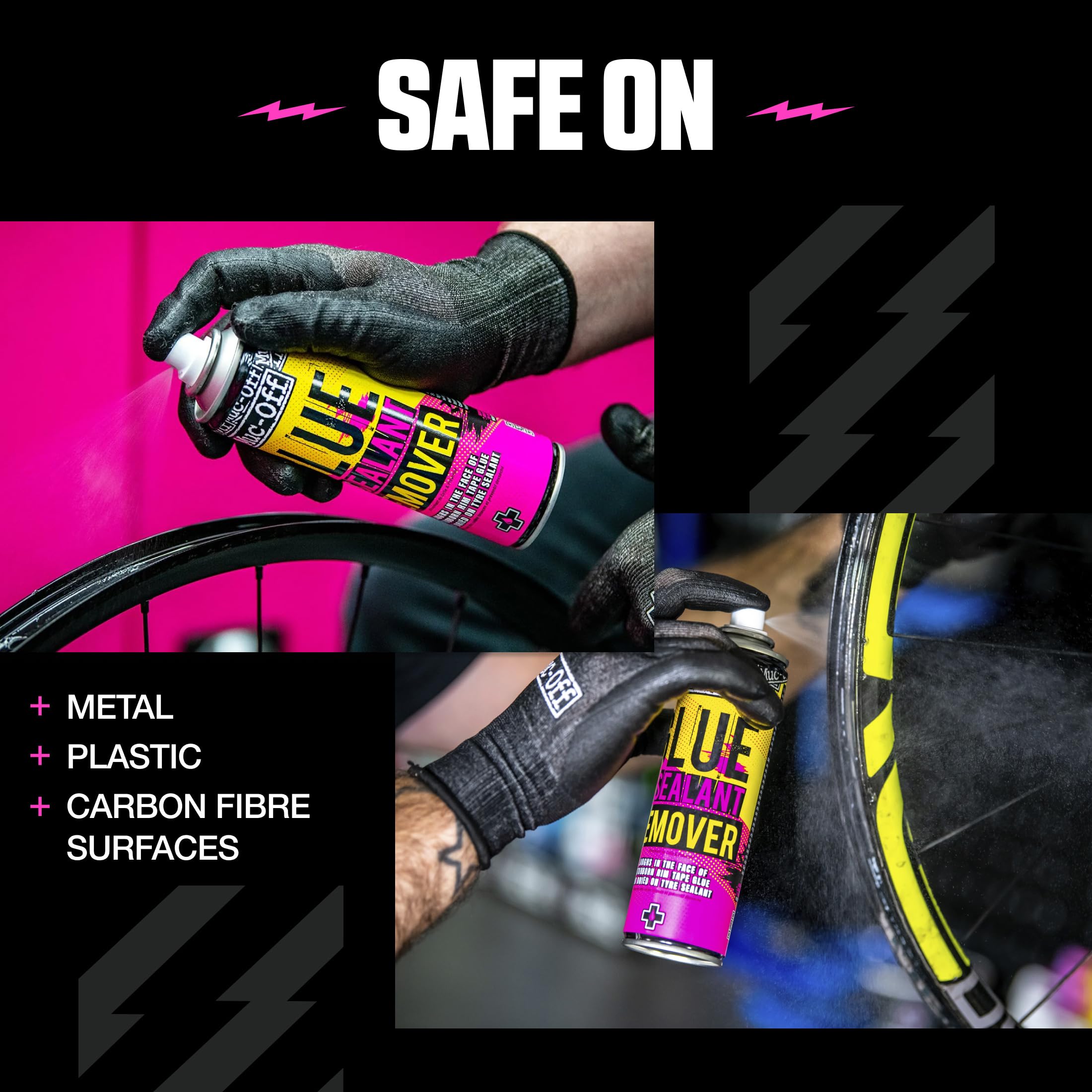 Muc Off Glue & Sealant Remover - Aufkleber Entferner Fahrradreiniger Rahmen- und Felgenreiniger Entfernt Effektiv Aufkleber, Felgenbandkleber und Getrocknete Dichtmittelreste von Rahmen und Felgen