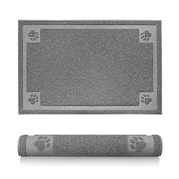 STELLAIRE CHERN Pet Feeding Mat for Large Dogs and Cats 35 x 25 Inches Flexible and Waterproof Dog Bowl Mat for Food and Water, Easy to Clean Dog Food Mat with Non Slip Backing