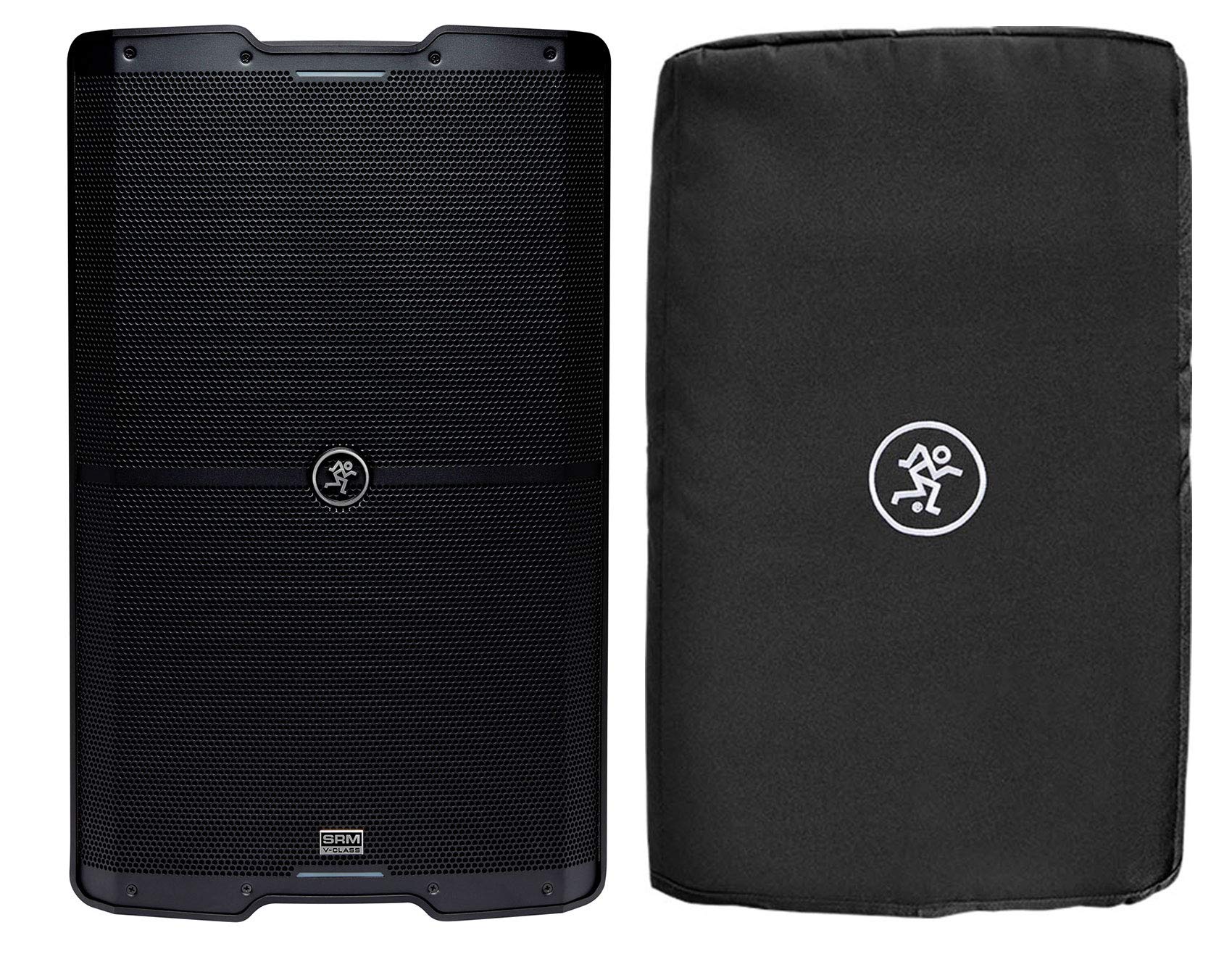 Audiosavings Bundle: Mackie SRM215 V-Class 15 2000 Watt Powered Active PA DJ Speaker w/Bluetooth Bundle with Mackie SRM215 Cover Speaker Cover for SRM215 V-Class (2 Items)